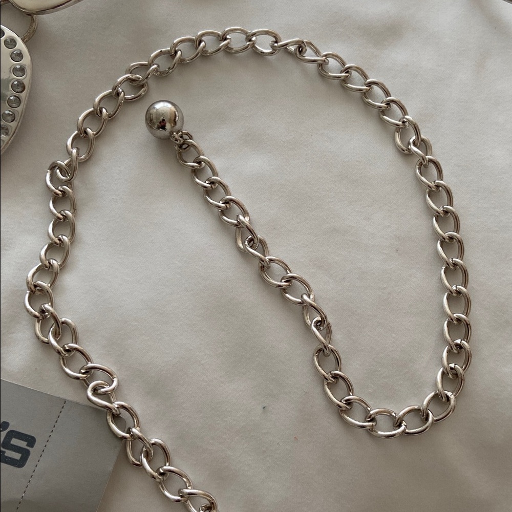 Chico’s Morphic Rhinestone Silver-Toned Belt - Picture 6 of 7